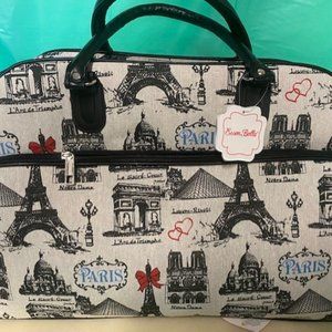Essen Belle 20" Carry on Duffel/Weekender/Travel Bag "Sights of Paris"